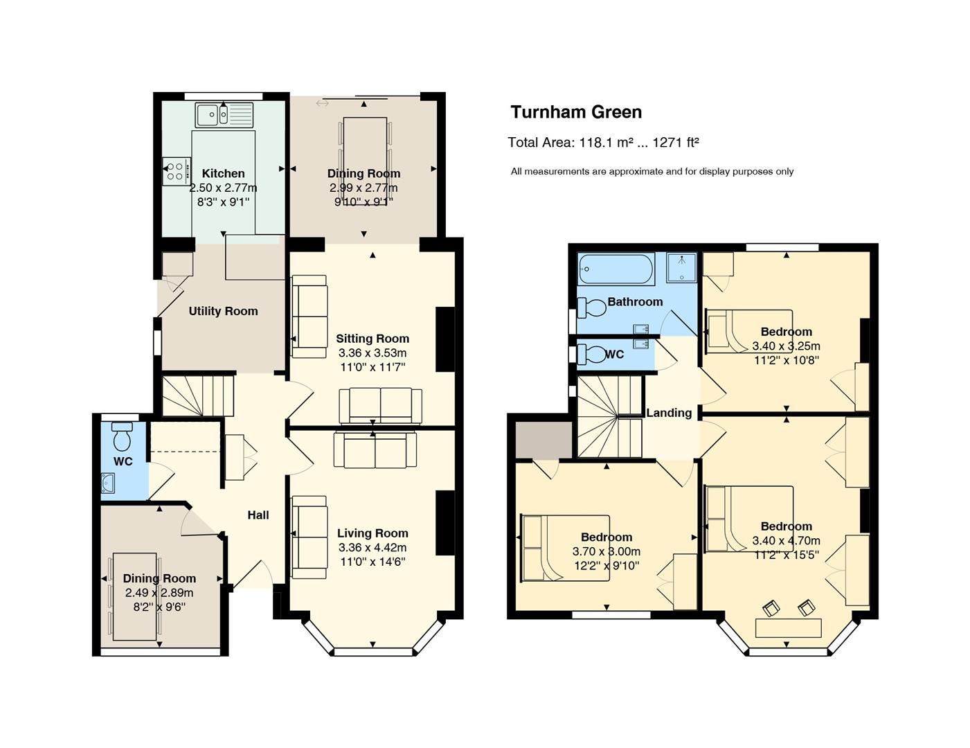 Floorplan for Turnham Green, Penylan, Cardiff